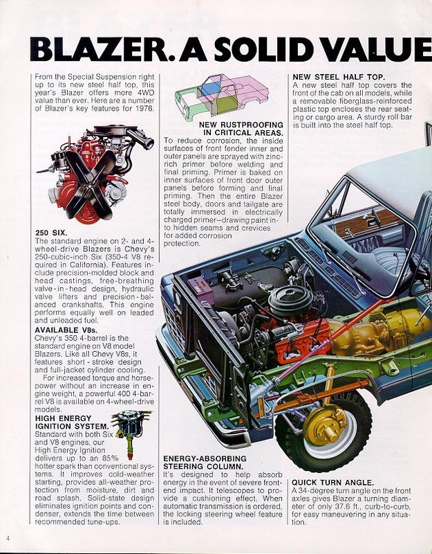 1976 Chevrolet Blazer Brochure Page 6